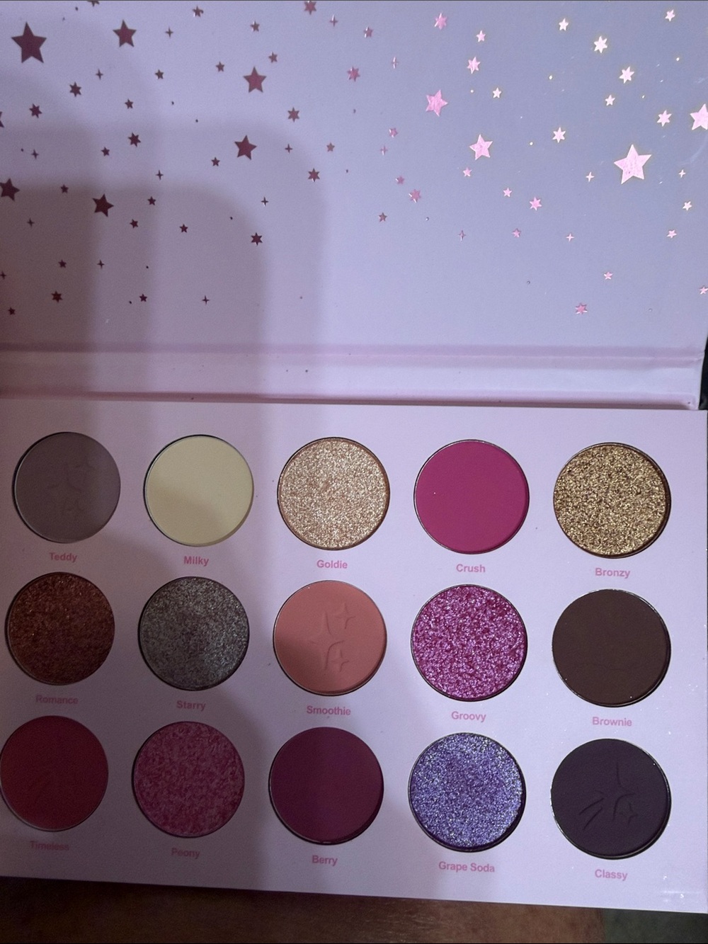 Pink Multi-Finish Eyeshadow Palette — Pink & Gold Tones